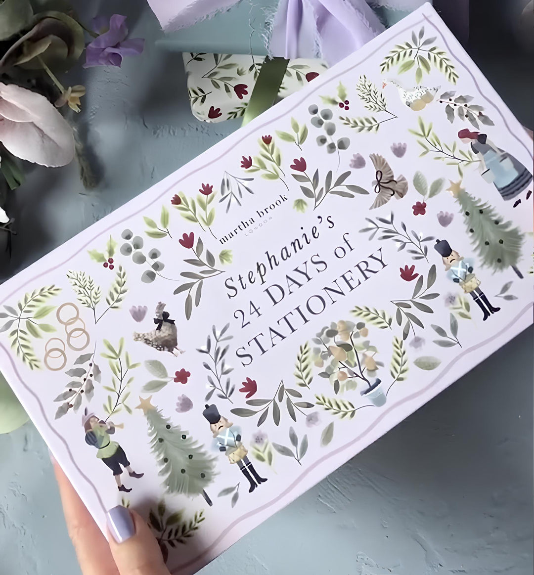 Calendrier de l'Avent de papeterie de 24 jours