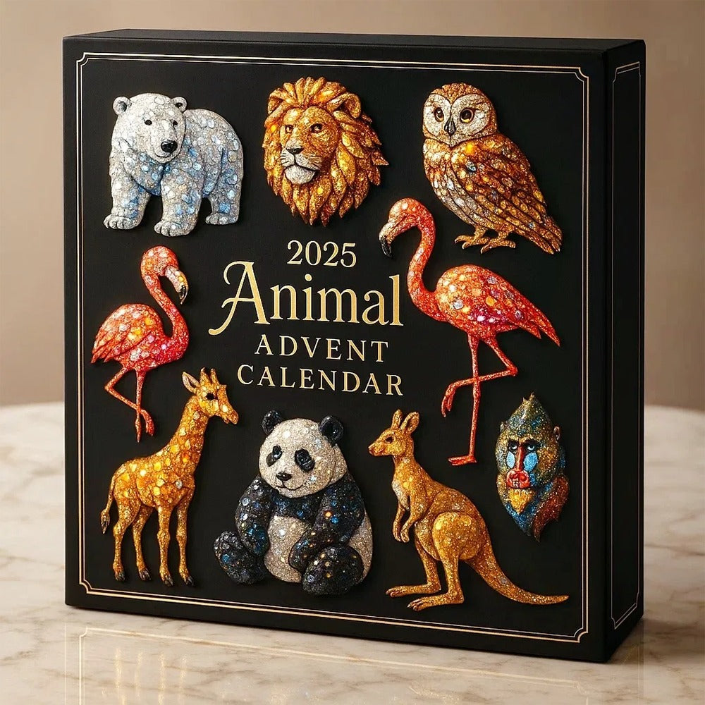 🦁Calendrier de l'Avent Animaux 2025 – 24 Jours de Figurines Sauvages Collectibles