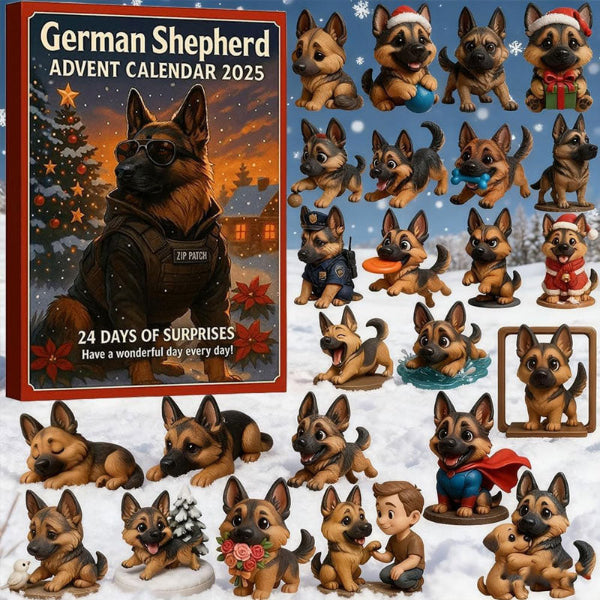 🎄🐾 Calendrier de l'Avent Berger Allemand 2025 🎁
